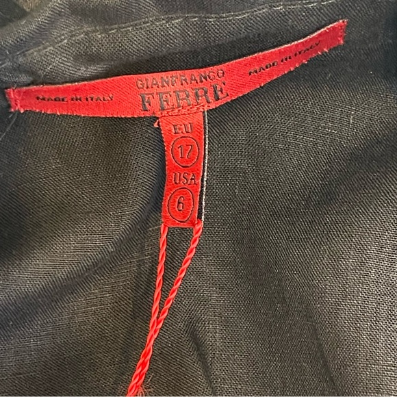 Gianfranco Ferre Linen Blazer One Button Made in Italy - Picture 8 of 11